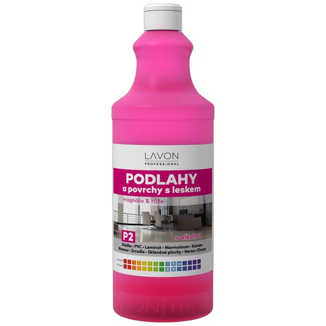 LAVON čistič na podlahy a povrchy s leskom magnólia a ruža 1 l