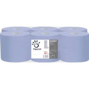 Papierové utierky v roliach Papernet blue , návin 140 m (6 ks)