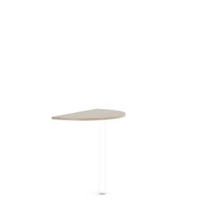 Doplnkový stôl bez nohy BASIC, 80x2,2x50cm, dub Sonoma
