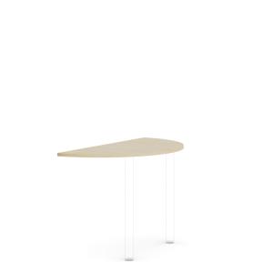 Doplnkový stôl bez nohy BASIC, 120x2,2x60cm, breza