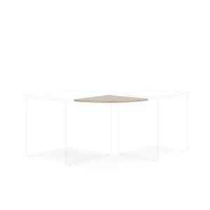Doplnkový stôl bez nohy BASIC, 60x2,2x60cm, dub Sonoma