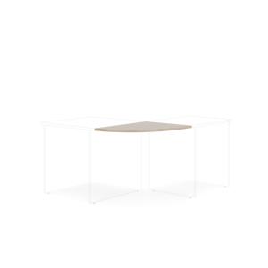 Doplnkový stôl bez nohy BASIC, 80x2,2x60cm, dub Sonoma