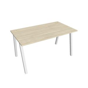 Pracovný stôl UNI A, 140x75,5x80 cm, agát/biela
