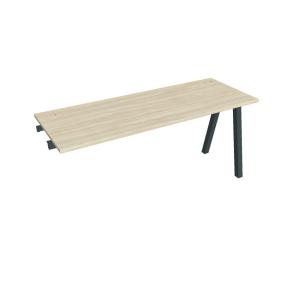 Pracovný stôl UNI A, k pozdĺ. reťazeniu, 160x75,5x60 cm, agát/čierna