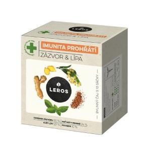 Čaj LEROS bylinný Natur Imunita lipa & zázvor 10 x 2 g