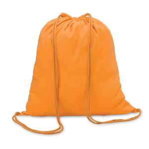 Vrecko bavlnené sťahovacie 100gr/m² 41x37 cm oranžové
